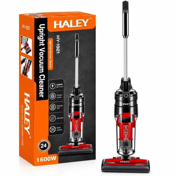 Vertikal tozsoran Haley HY-1021, Quru, Qırmızı, Qara, 500 ml — пылесосы