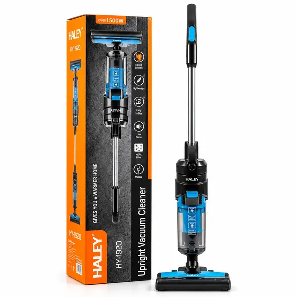 Vertikal tozsoran Haley HY-1920, Quru, Mavi, Qara, 1000 ml — пылесосы