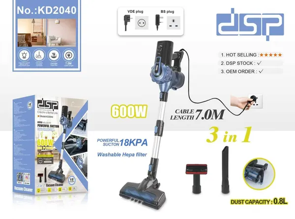 Vertikal tozsoran DSP KD-2040, Simli, Quru, Qara,Göy 0.8 ml AV-1120M — tozsoranlar