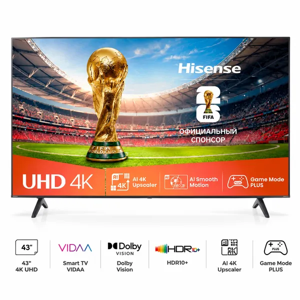 Hisense 43A6Q Pro VIDA Dolby Vision Airplay — телевизоры