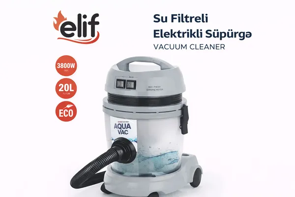 Sənaye tozsoranı Elif 20 l Xalça üçün taxma Ağ — tozsoranlar