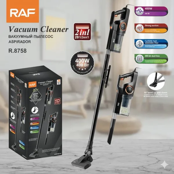 RAF vertikal tozsoran Adi Tozsoran, qara, 400W güc — tozsoranlar