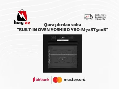Quraşdırılan soba "BUILT-IN OVEN YOSHIRO YBO-M728T500B — духовки и плиты