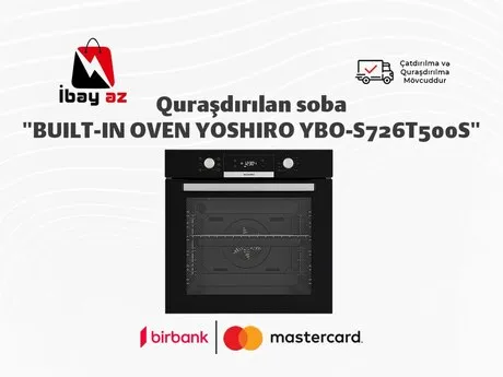 Quraşdırılan soba "BUILT-IN OVEN YOSHIRO YBO-S726T500S — духовки и плиты