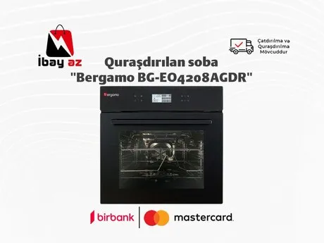 Quraşdırılan soba "Bergamo BG-EO4208AGDR — sobalar və plitələr
