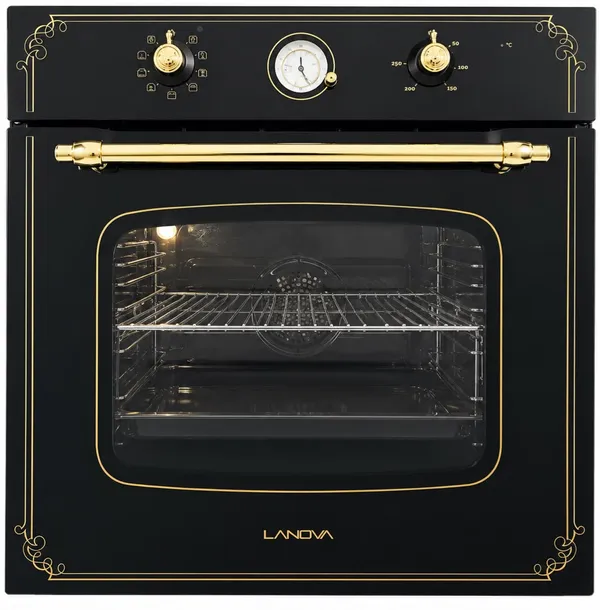 Quraşdırılan soba Lanova LNV5578RB, Elektrik, 70 L, A, Qara — духовки и плиты