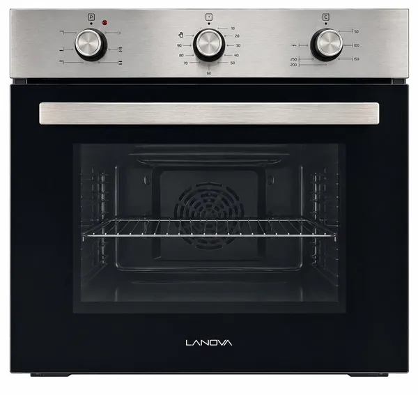 Quraşdırılan soba Lanova LNV-AO 2160 XB60-OK, Elektrik, 76 L, A, Gümüşü, Qara — духовки и плиты