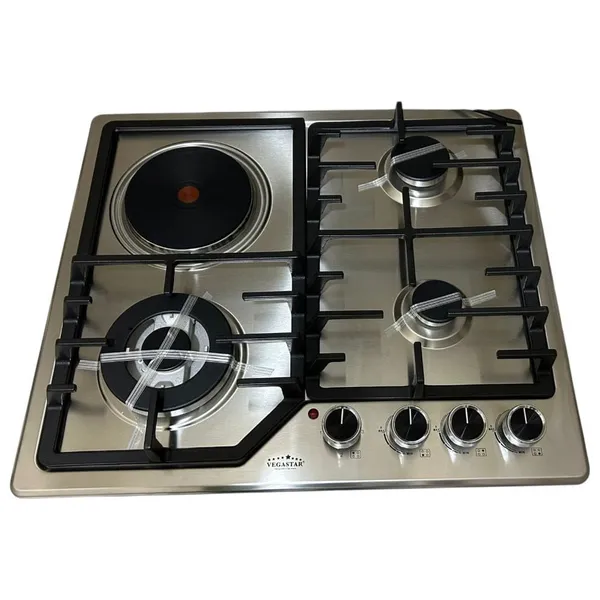 Bişirmə paneli VegaStar TECH_VG-6010S 3 qazlı 1 elektrikli — варочные панели