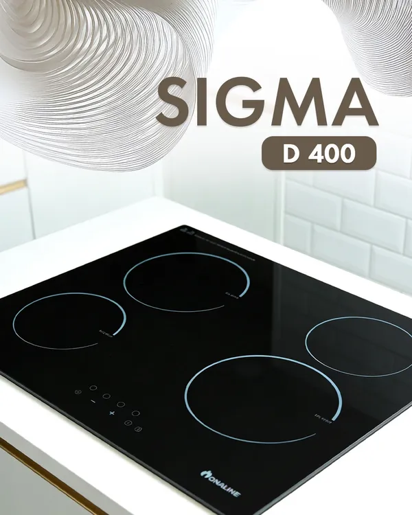 Bişirmə paneli Sigma D400 Elektrik Keramika Elektron 4 konforlu — варочные панели
