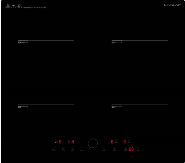 Bişirmə paneli Lanova INDB-4004, İnduksiyalı, Şüşə keramika, Sensor, 4 konforlu — bişirmə panelləri