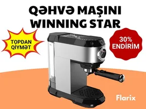 Qəhvə aparatı Winning Star ST-9709-1450W, 1L, 15 Bar