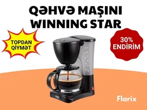 Qəhvə maşını Winning Star ST-9738 – 800W, 1.2L