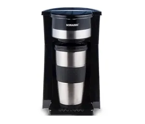 Qəhvə maşını Sonashi BB-002394 damcılı, 600 Vt, 0.4 lt, gümüşü-qara - BB-002394