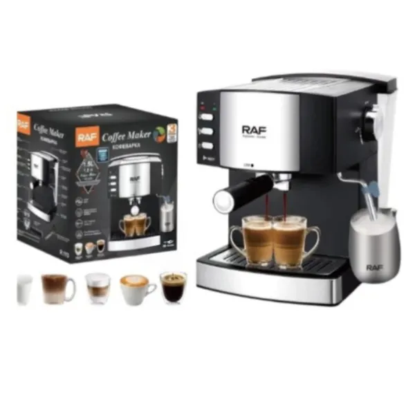 Qəhvə maşını RAF Mexaniki idarəetmə, 1,5 l rezervuar, LED göstərici, avtomatik təmizləmə - AA-770526 — qəhvə maşınları