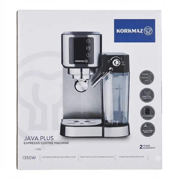 Qəhvəbişirən Korkmaz Java Plus 1350 W boz. — кофемашины