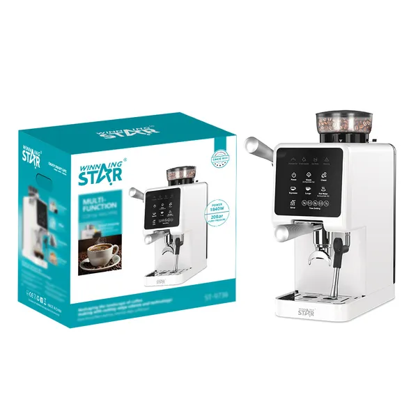 Qəhvə maşını Winning Star RS-ST-9736, Espresso, 1840 Vt, 2.3 L, ağ — кофемашины