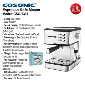 Qəhvəbişirən Cosonic CSC-1301 1350 W 1.5 l gümüşü