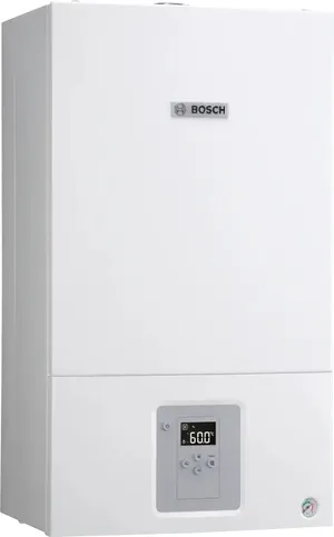 Kombi üçün qaz çəni Bosch WBN6000-35KW, qaz, iki konturlu, 35 kVt, ağ