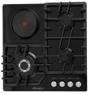 Qaz və elektrik birləşdirilmiş plitə Blackbird 05-5890B qara