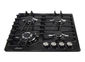 Qaz və elektrik bişirmə paneli Blackbird 05-588B Qara