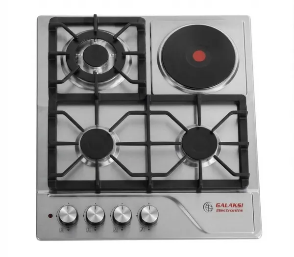 Qaz və elektrik kombinə edilmiş plitə Galaksi Electronics GGC.3847350_AS Boz — варочные панели