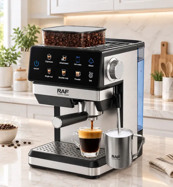 Espresso qəhvə maşını RAF 01-950 1350 W 20 bar Boz — кофемашины