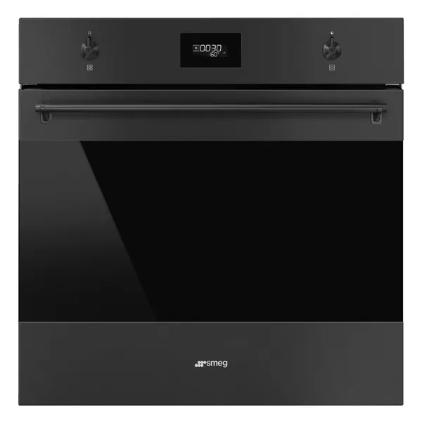 Smeg Qara Mat Termo Ventilyasiyalı Soba SFP6301TVN — sobalar və plitələr