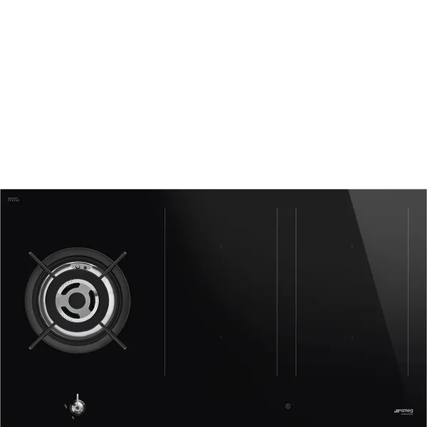 Smeg Qaz + Induksiya PM3953D — варочные панели