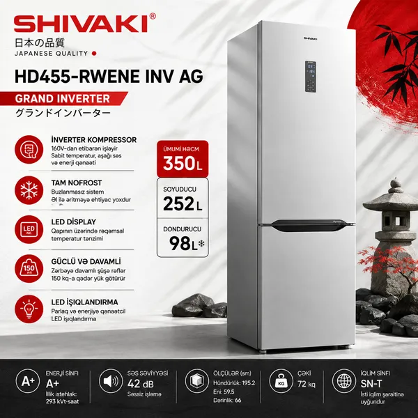 Shivaki Pro HD455-RWENE INV AG — soyuducular