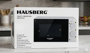 Mikrodalğalı soba Hausberg AA-772180 20 L 700 W Ağ Qara