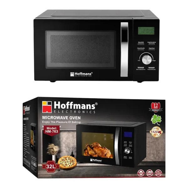 Mikrodalğalı soba Hoffmans HM-763, 32 L, 1520W — микроволновые печи