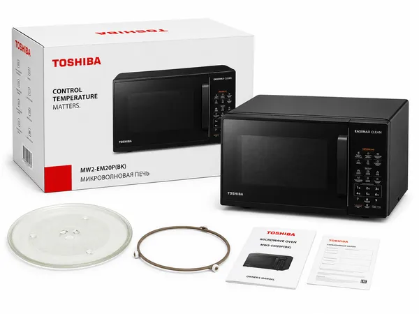 Mikrodalğalı soba Toshiba MW2-EM20P(BK), 700 Vt — mikrodalğalı sobalar