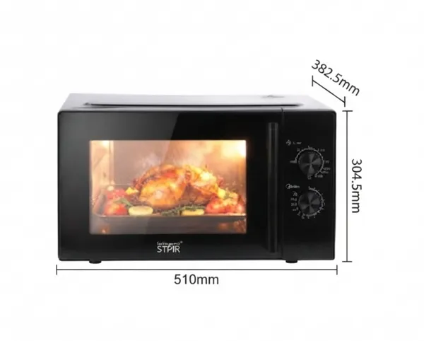 Mikrodalğalı soba Winning Star GG-773718, 30 L, 1520 Vt, Mikrodalğalar, Qara — микроволновые печи
