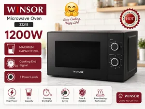 Mikrodalğalı soba Winsor 20 l 1200 W qara.