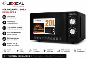 Mikrodalğalı soba Lexical 9010-2, 20 L, 1150 Vt, Mikrodalğalar, Qara