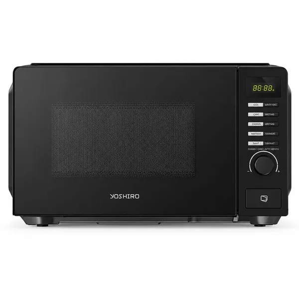 Mikrodalğalı soba Yoshiro 20 L, 700 Vt, Mikrodalğalar, Qara — mikrodalğalı sobalar