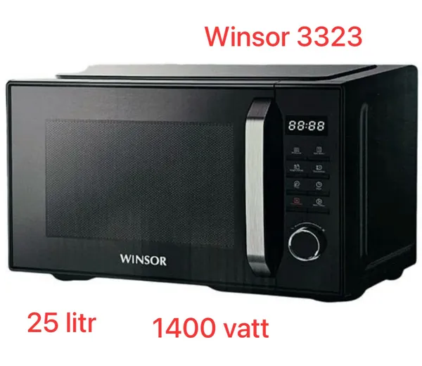 Mikrodalğalı soba Winsor 3323 GR-SS0083 25 l 1400 W qara — mikrodalğalı sobalar