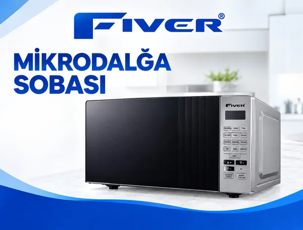 Mikrodalğalı soba Fiver Camlı Pro, 25 L, 1100 Vt, qara/boz — микроволновые печи