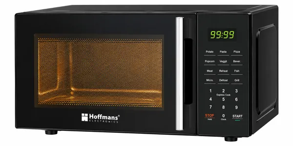 Mikrodalğalı soba Hoffmans, 25 L, konveksiya, qara, 800 Vt — mikrodalğalı sobalar