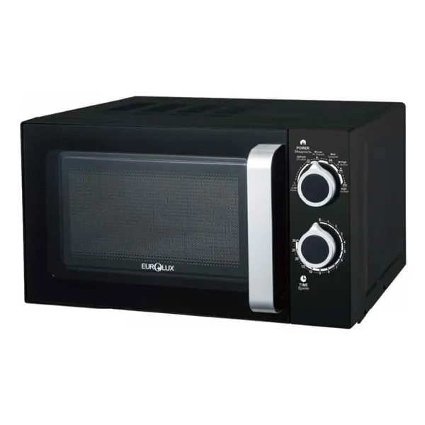 Mikrodalğalı soba Eurolux, 23 L, 700 Vt, qara — mikrodalğalı sobalar
