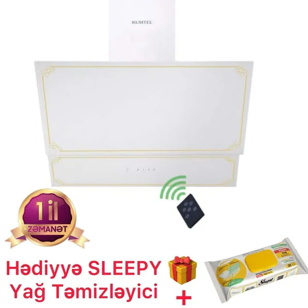Aspirator Kumtel BB-001784 + yağ təmizləyici salfetlər hədiyyə — вытяжки