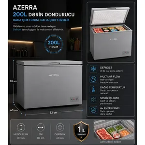 Dondurucu qutu Azerra, BD-209, De Frost, Boz, 200 L