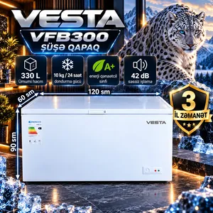 Dondurucu qutu Vesta VFB 370, ağ, 330 L