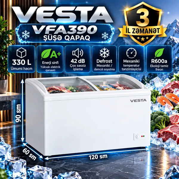 Dondurucu qutu Vesta VFA390 — dondurucular