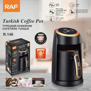 Qəhvəbişirən RAF R.146, 600 Vt, 0.3 l, qara