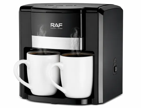 Qəhvəbişirici RAF, 650 Vt, 0.42 L, qara — qəhvə maşınları
