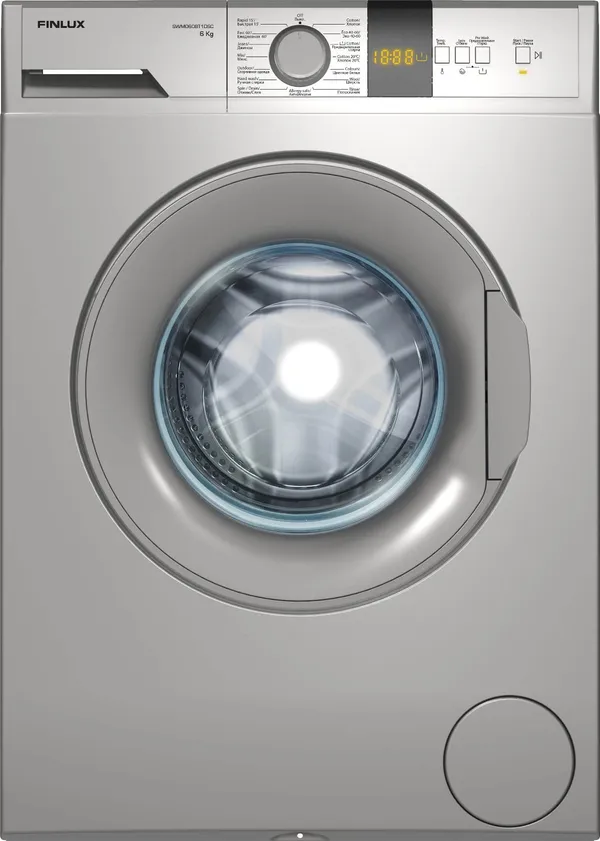 Finlux SWM0608T1DSC 6 kg 1000 dövr/dəq Gümüşü — paltaryuyan maşınlar