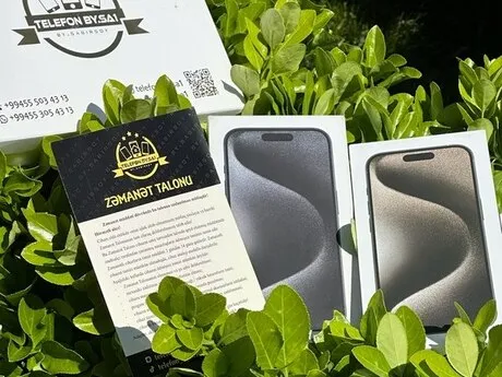 Apple iPhone 15 Pro Natural Titanium 256GB/8GB — telefonlar