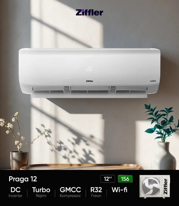 Ziffler Praga 12 DC Inverter — kondisionerlər