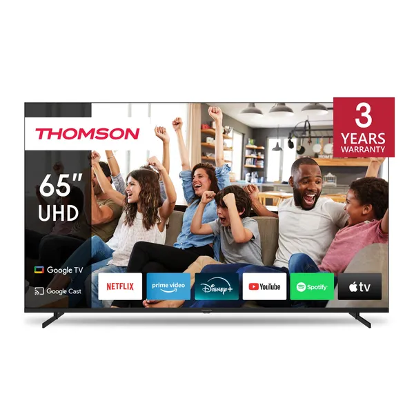 Thomson Google TV 65" UHD Side Feet 65UG4S14 — телевизоры
